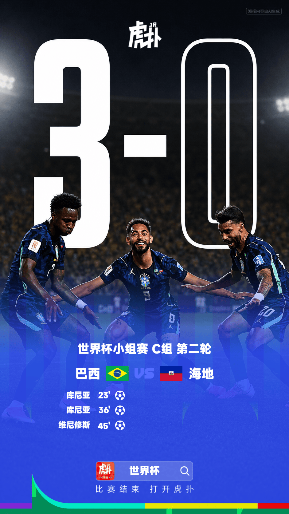 世界杯:巴西3-0海地,库-国际足球-国际足球资讯