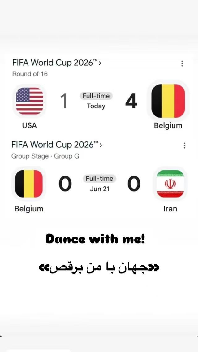 FIFA World Cup 2026 scoreboard: USA 1, Belgium 4 in Round of 16 (USA vs Belgium).