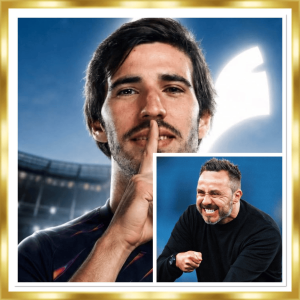 Composite image: a man with a finger to his lips in a shushing gesture, with a smaller inset of a smiling man pointing or laughing.